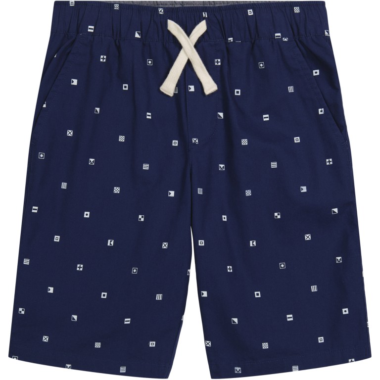 Boys\' Nautica Embroidered Pull-on (8-20) Shorts Navy | DOz6iynx