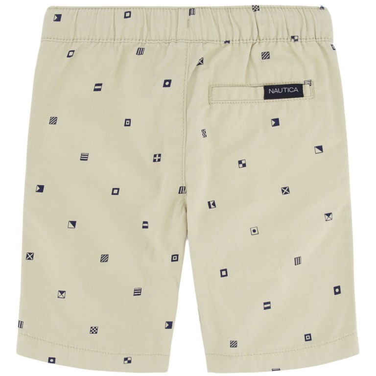 Boys' Nautica Embroidered Pull-on (8-20) Shorts Brown | VqVE1bnx