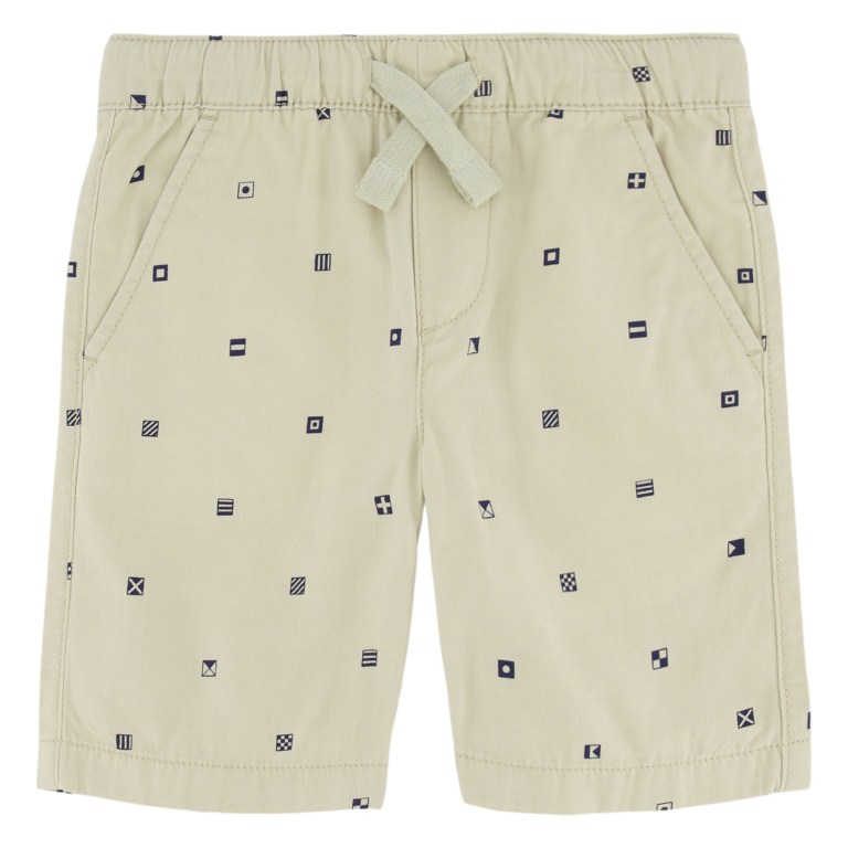 Boys\' Nautica Embroidered Pull-on (8-20) Shorts Brown | VqVE1bnx