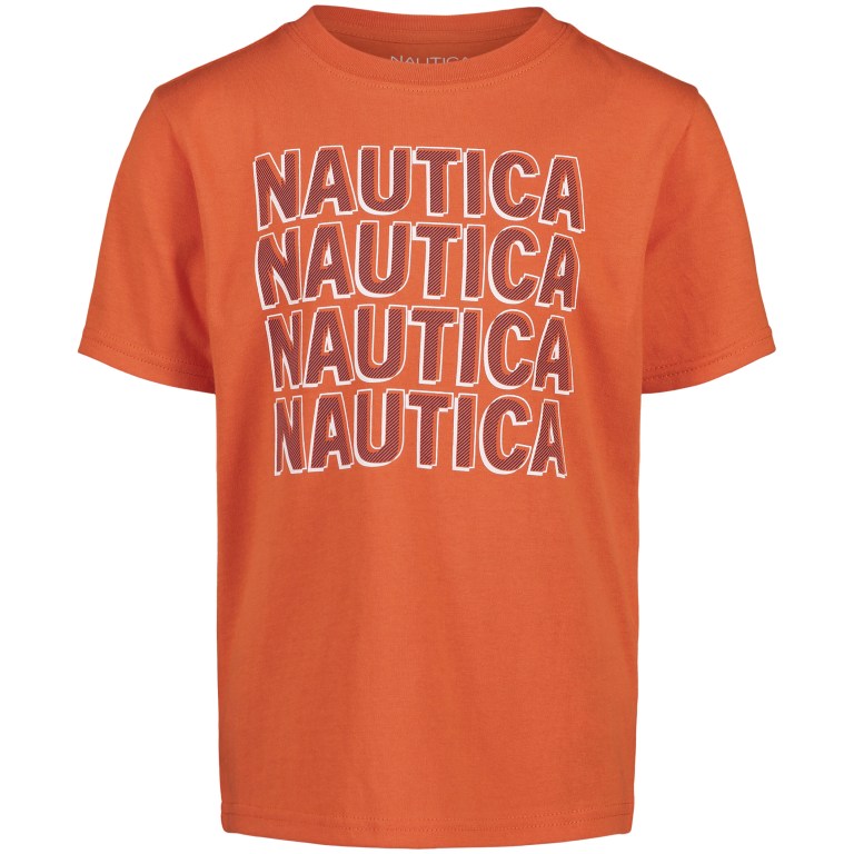 Boys\' Nautica Little Shadow Graphic (4-7) T Shirts Orange | 7HDpXodN