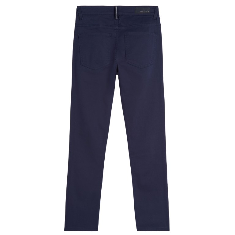 Boys' Nautica Little Skinny-fit 5-pocket Twill (4-7) Pants Blue | L8JX3gfc