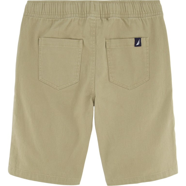 Boys' Nautica Little Solid Pull-on (4-7) Shorts Brown | Csp2jKHM