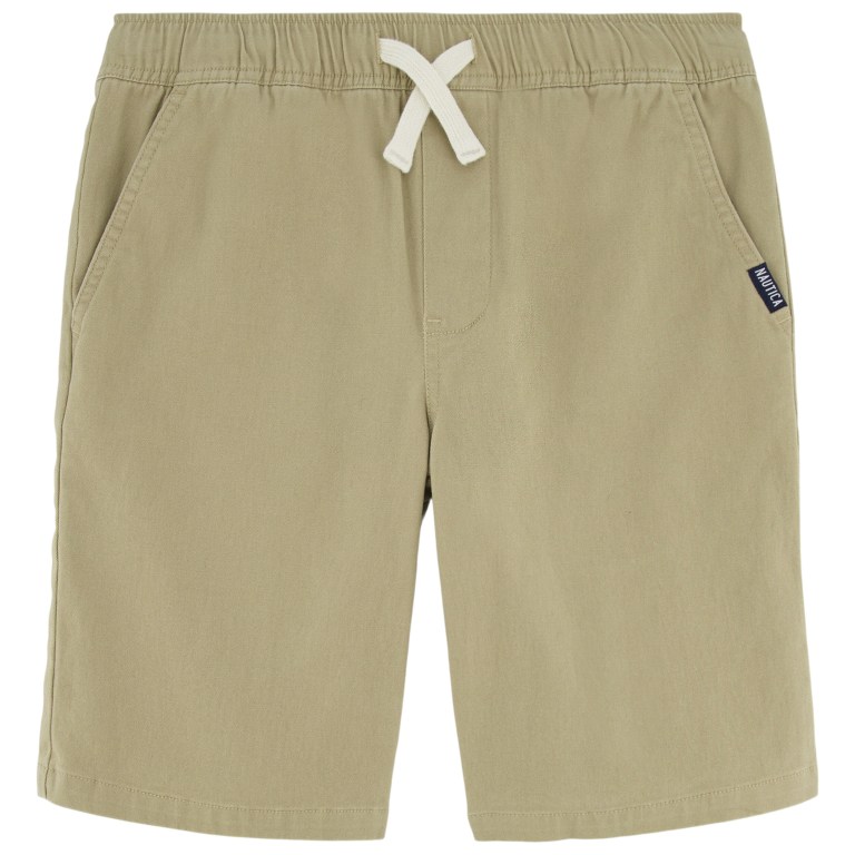 Boys\' Nautica Little Solid Pull-on (4-7) Shorts Brown | Csp2jKHM