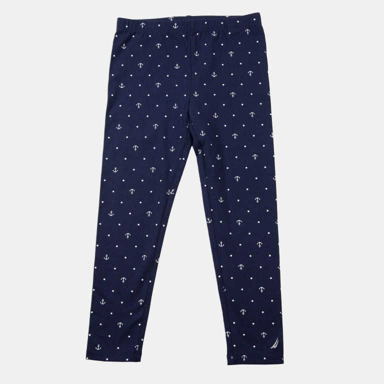 Girls' Nautica Anchor And Dot Print (8-20) Leggings Navy | SXoKoZuM