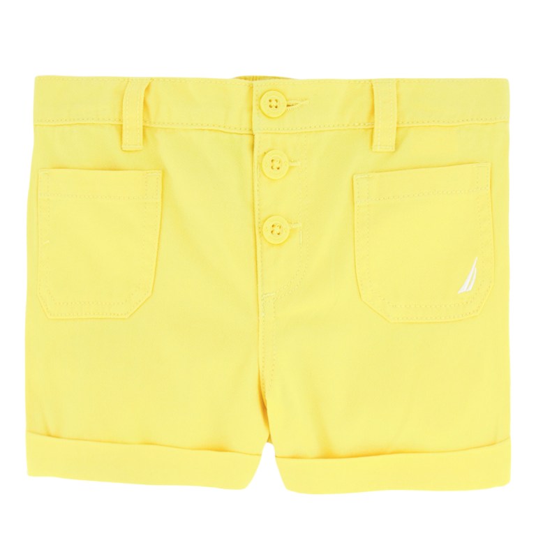 Girls\' Nautica Cuffed Pull-on (8-16) Shorts Yellow | iw6KAp6o