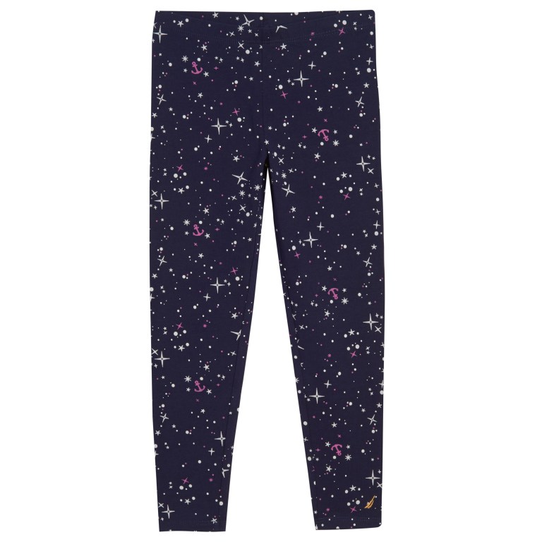 Girls\' Nautica Little Anchor Galaxy (4-7) Leggings Navy | EyNPSujX