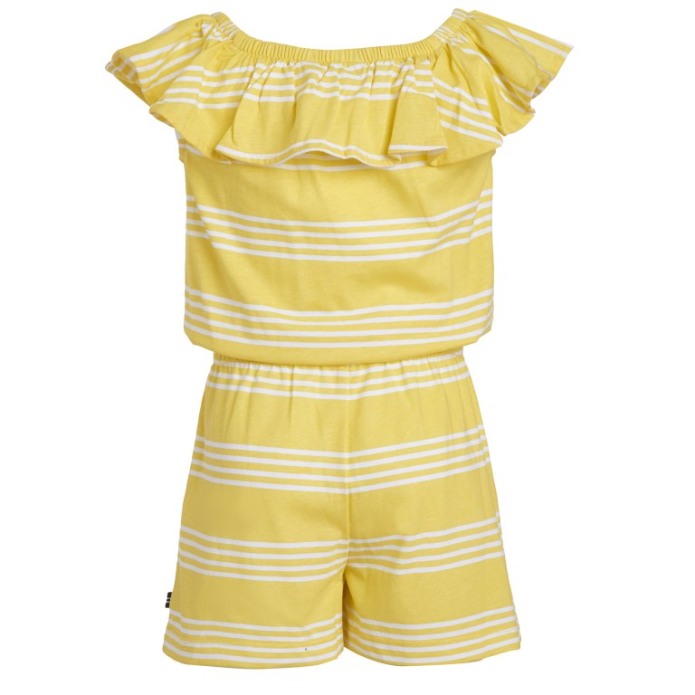 Girls' Nautica Little Striped Knit (4-7) Rompers Yellow | CY9DWGhR