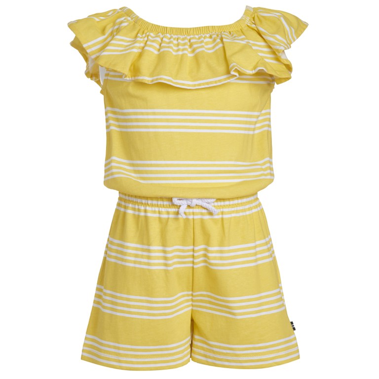 Girls\' Nautica Little Striped Knit (4-7) Rompers Yellow | CY9DWGhR