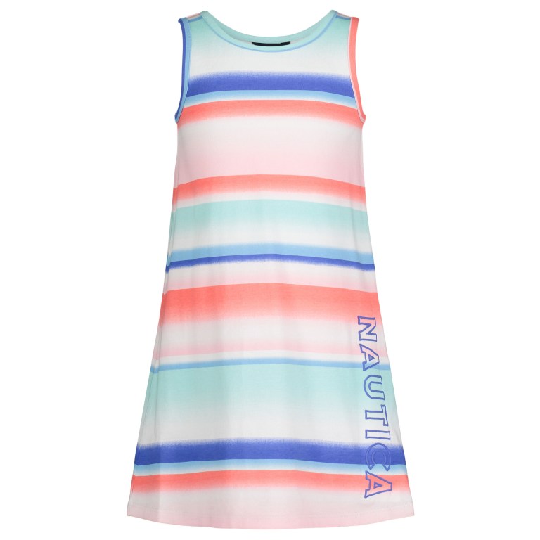 Girls\' Nautica Ombre-stripe Tank (8-16) Dress Green | GCKNl5Xz