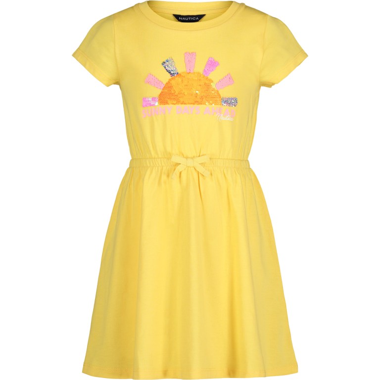 Girls\' Nautica Sunny Days (8-16) Dress Yellow | ab3Na544