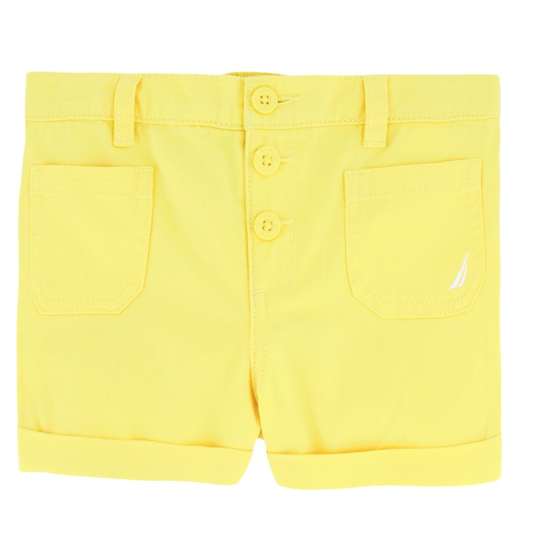 Girls\' Nautica Toddler Cuffed Pull-on (2t-4t) Shorts Yellow | ma3nqTXX