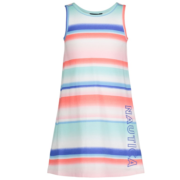 Girls\' Nautica Toddler Ombre-stripe Tank (2t-4t) Dress Green | 5zjRfAwX