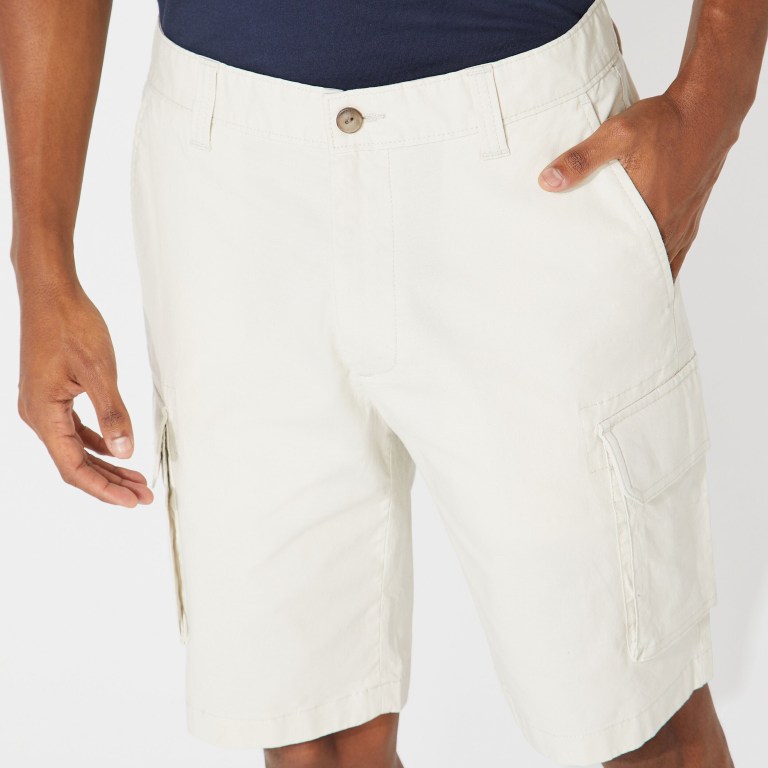 Men's Nautica 10” Navigator Cargo Shorts Grey | TtT2V3OQ