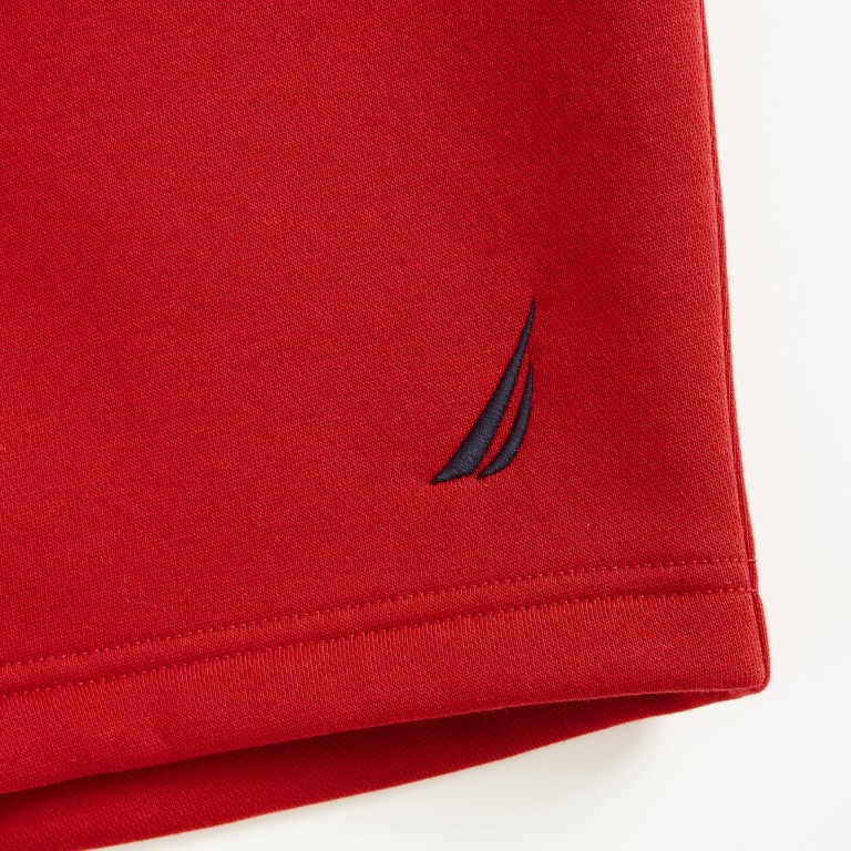 Men's Nautica 9” J-class Fleece Sweatshirts Red | GxkhEEsA