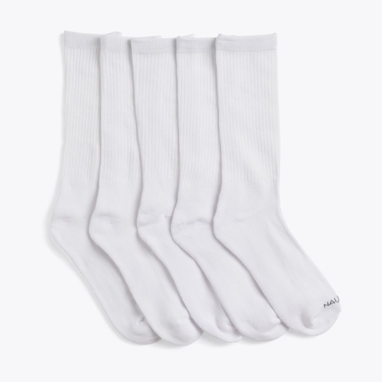 Men's Nautica Athletic Crew , 5-pack Socks Multicolor | 15NvDFFt