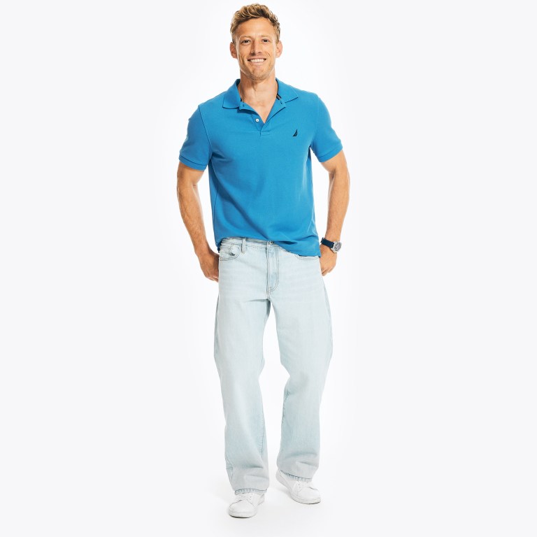 Men's Nautica Authentic Loose Denim Jeans Blue | wqTBLZzA