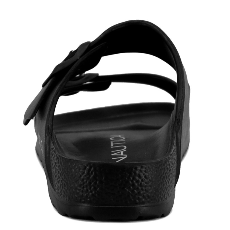 Men's Nautica Buckle Slides Black | aYoAXKzF