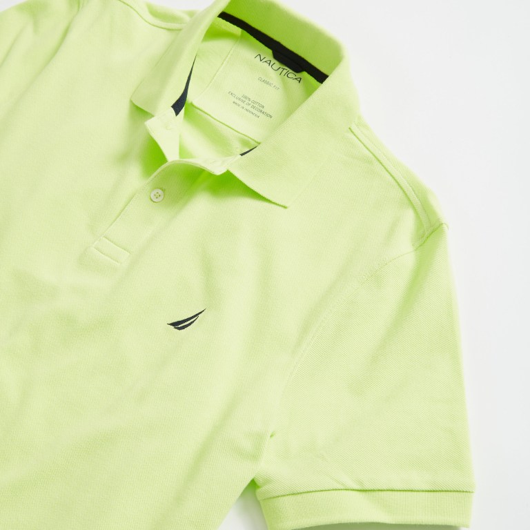 Men's Nautica Classic Fit Deck Polo Shirts Green | 2PjjUBXl