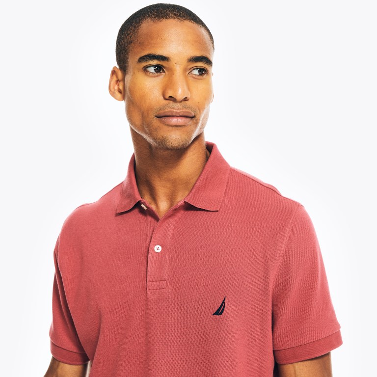 Men's Nautica Classic Fit Deck Polo Shirts Red | 8bmdEdAL