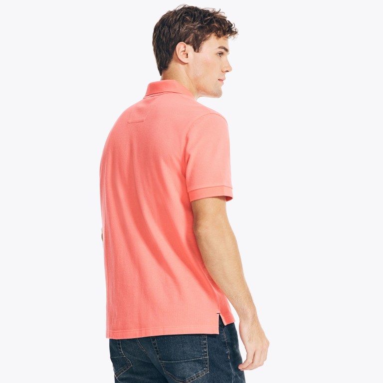 Men's Nautica Classic Fit Deck Polo Shirts Coral | FTzytWEY