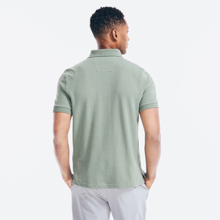 Men's Nautica Classic Fit Deck Polo Shirts Green | KIIHkYYC