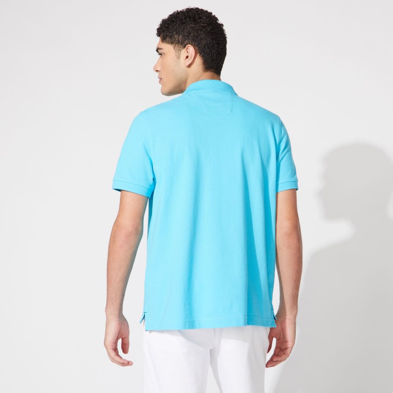 Men's Nautica Classic Fit Deck Polo Shirts Light Turquoise Blue | LjbesMGj