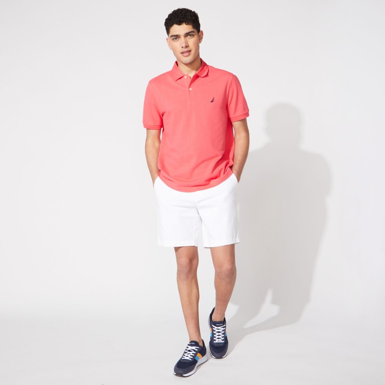 Men's Nautica Classic Fit Deck Polo Shirts Red | NmclyahW