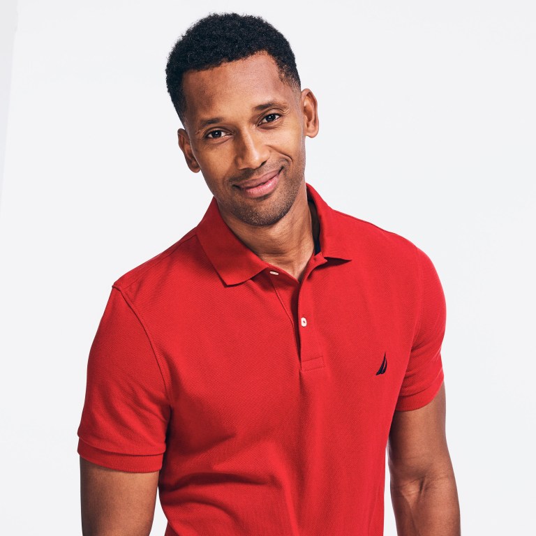 Men's Nautica Classic Fit Deck Polo Shirts Red | QCOUbpGR