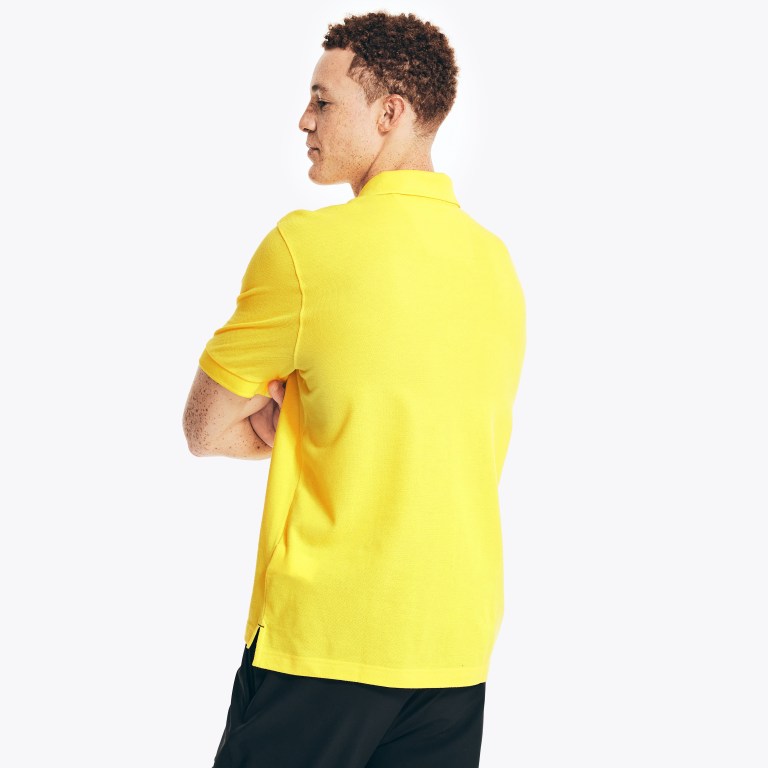 Men's Nautica Classic Fit Deck Polo Shirts Yellow | U78pyXGb