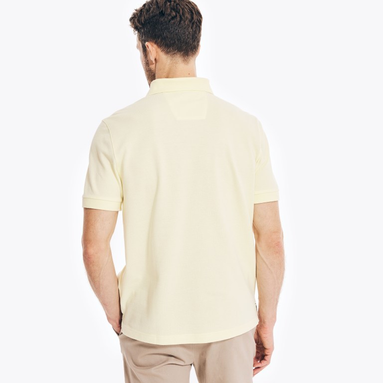 Men's Nautica Classic Fit Deck Polo Shirts Light Yellow | Y1pzYOYl