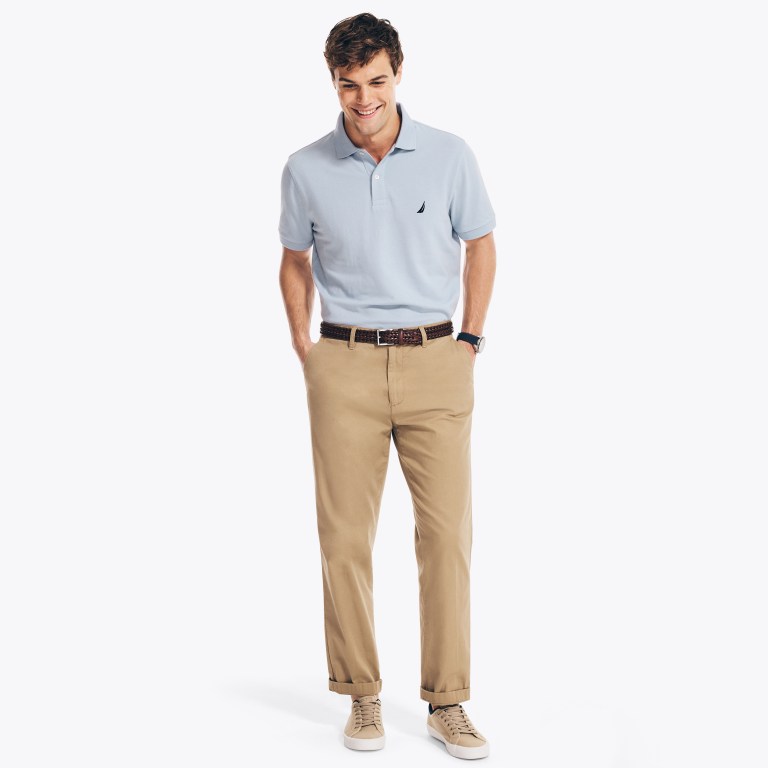 Men's Nautica Classic Fit Deck Polo Shirts Blue | aSqstRMg