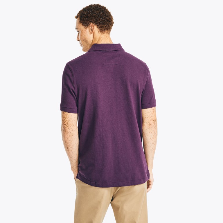 Men's Nautica Classic Fit Deck Polo Shirts Grey Purple | gVq5LLn1