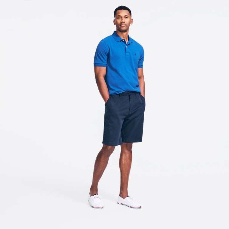 Men's Nautica Classic Fit Deck Polo Shirts Deep Blue | ghdmtBKl