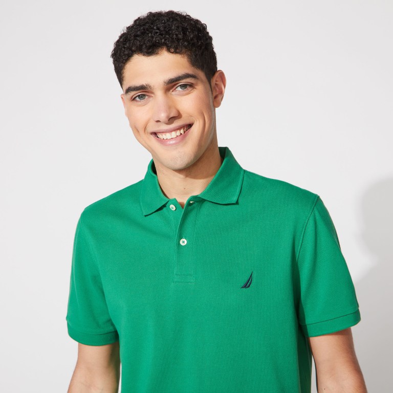 Men's Nautica Classic Fit Deck Polo Shirts Green | lYyiPSWp