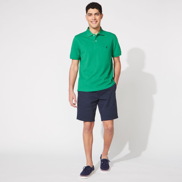 Men's Nautica Classic Fit Deck Polo Shirts Green | lYyiPSWp