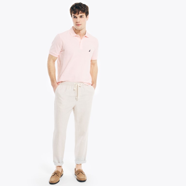 Men's Nautica Classic Fit Deck Polo Shirts Pink | okXmBDTL