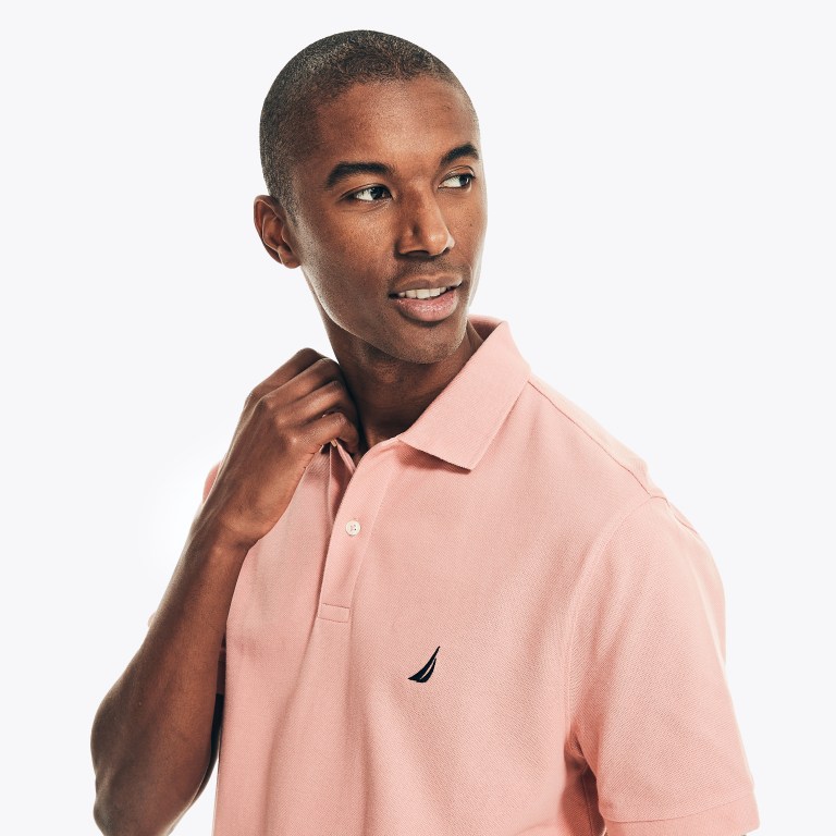 Men's Nautica Classic Fit Deck Polo Shirts Burgundy | sS2ohOYM