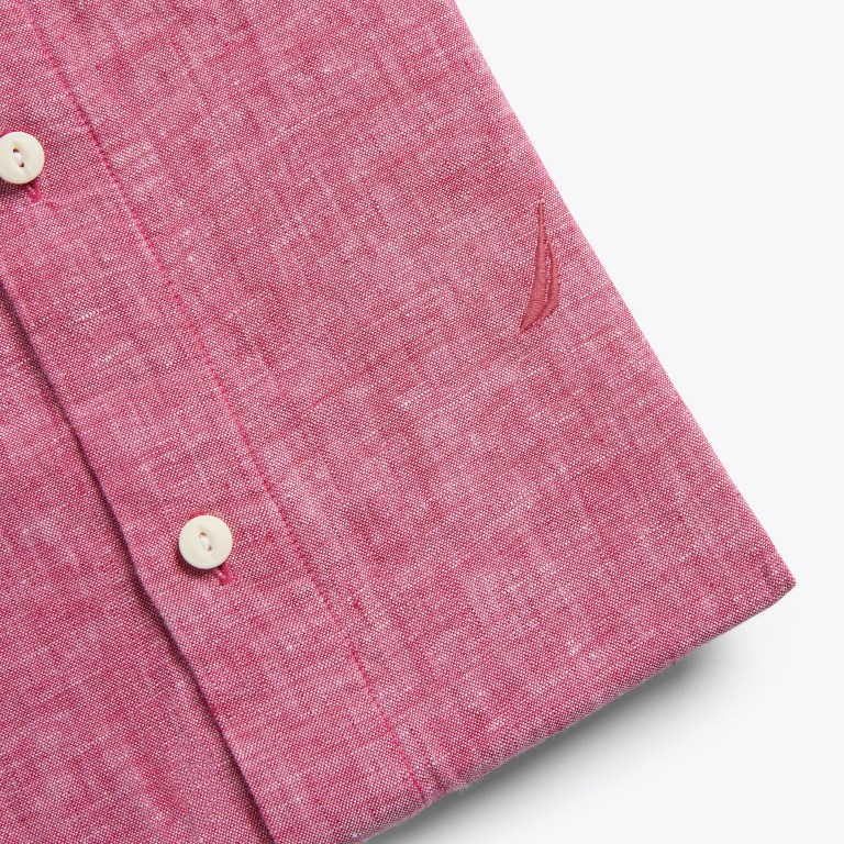 Men's Nautica Classic Fit Linen Shirts Light Pink | aiWqRYFg