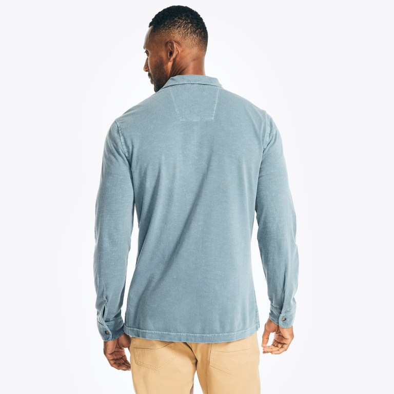 Men's Nautica Classic Fit Shirts Turquoise | 96xgSW8Z