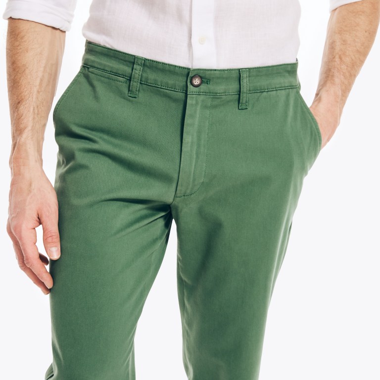 Men's Nautica Classic Fit Twill Pants Green | UnfeJ4WZ