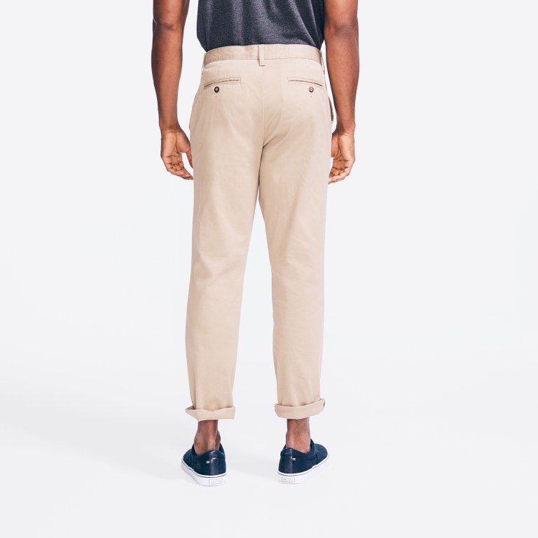 Men's Nautica Classic Fit Twill Pants Khaki | H6cz8eCw