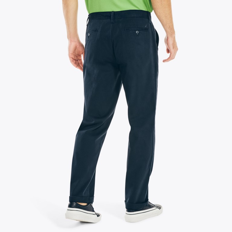 Men's Nautica Classic Fit Twill Pants Navy | PJCOCMW5