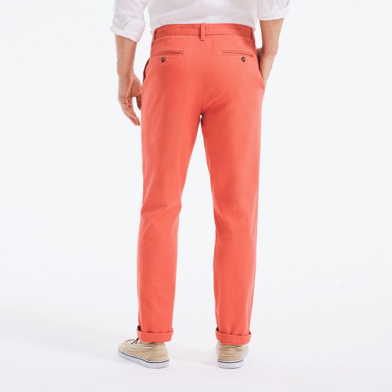 Men's Nautica Classic Fit Twill Pants Red | 2CkIUxmm