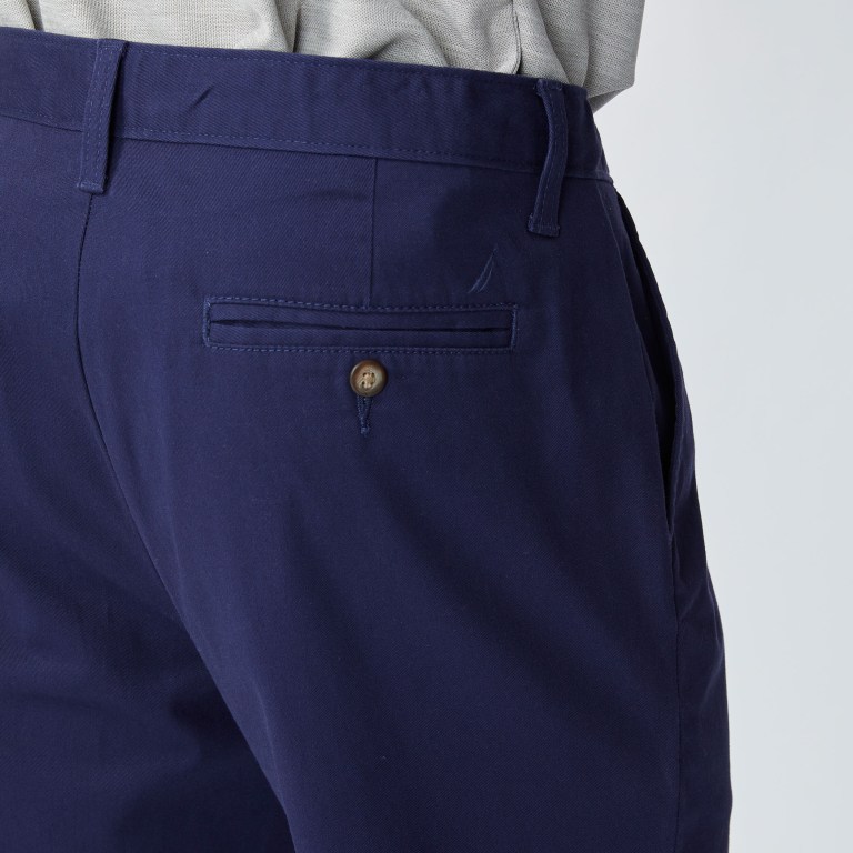 Men's Nautica Classic Fit Wrinkle-resistant Deck Pants Navy | hzRVBgBM