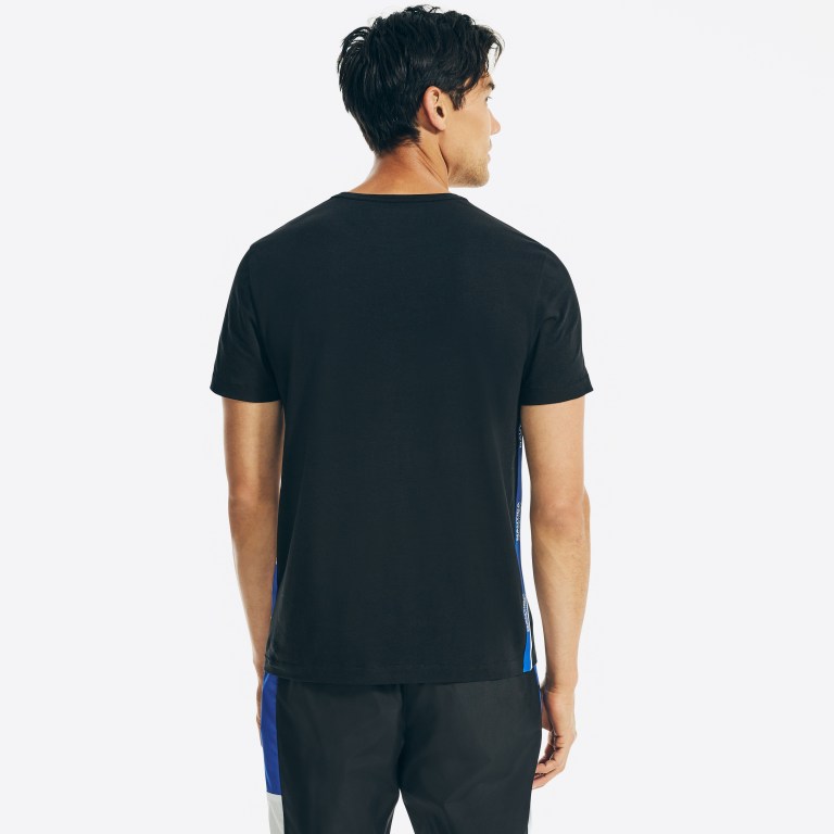 Men's Nautica Competition Crewneck T Shirts Black | mqAHqE2T