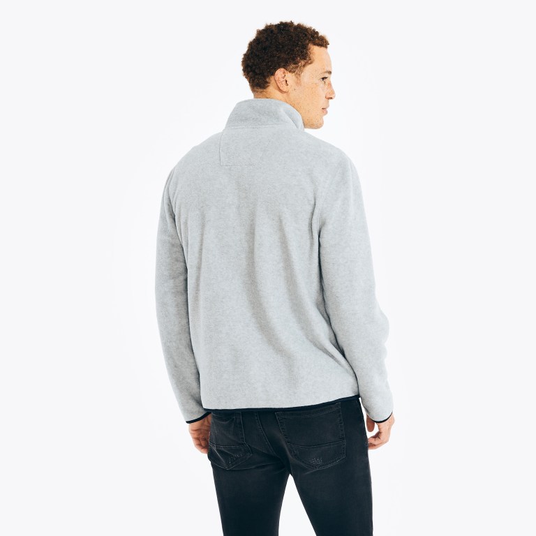 Men's Nautica Full-zip Nautex Fleece Sweatshirts Grey | dZn1g1ri