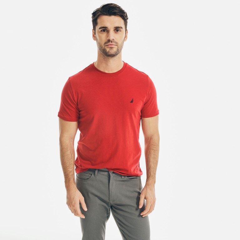 Men\'s Nautica J-class Crewneck T Shirts Red | lm5xEEca