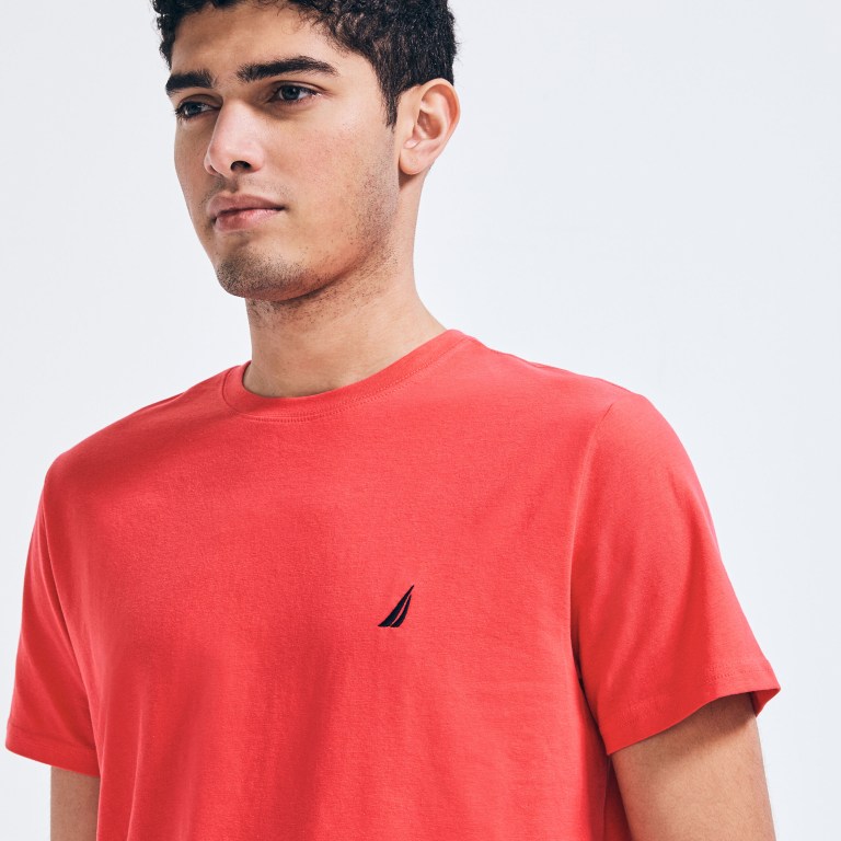 Men's Nautica J-class Crewneck T Shirts Red | uJRAqd5a