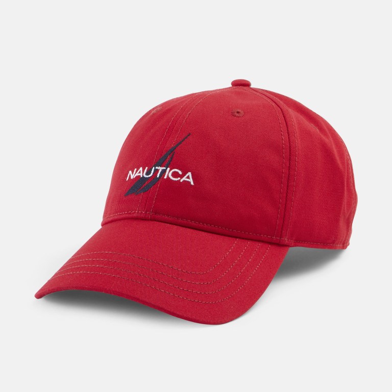 Men\'s Nautica J-class Embroidered Hats Red | y1M6z2vL