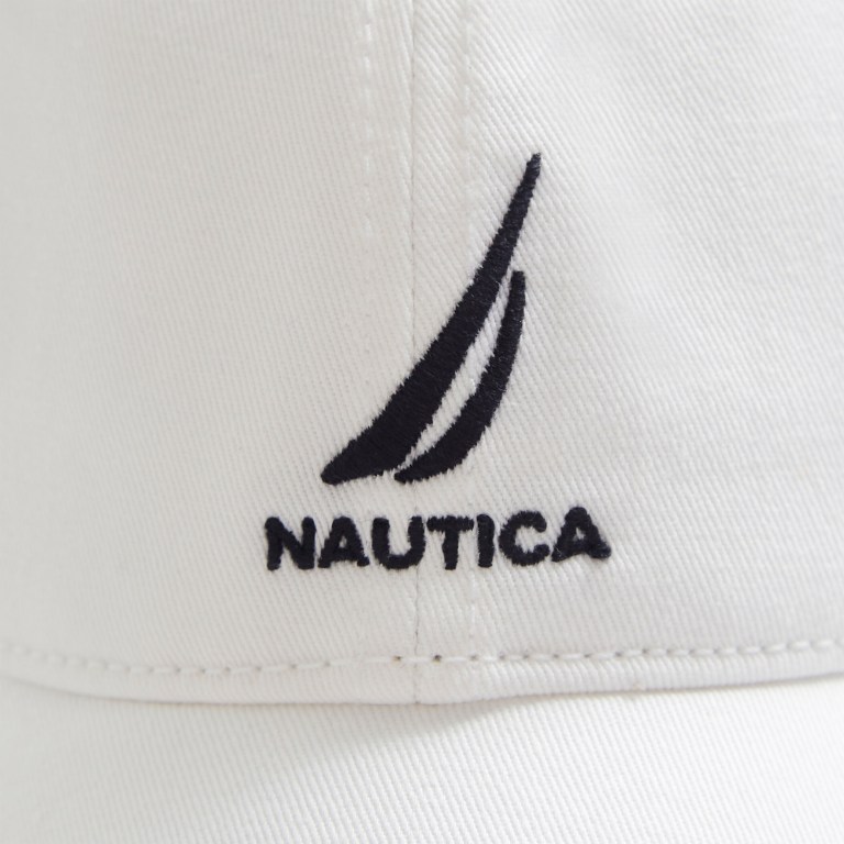 Men's Nautica J-class Embroidered Hats White Wash | m3yEfl15